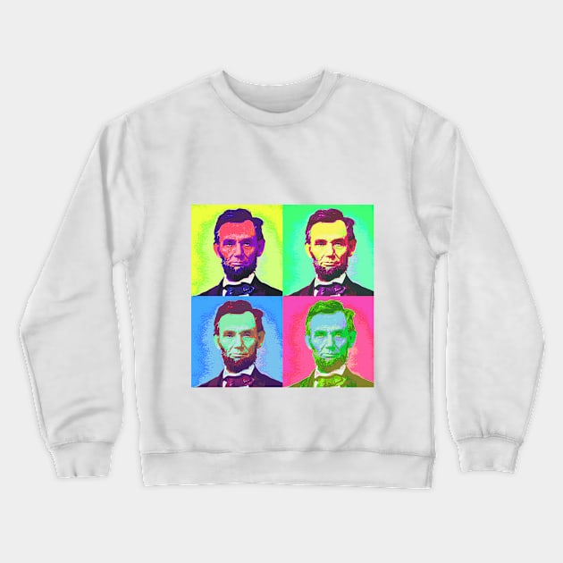 Pop Art - Abraham Lincoln Crewneck Sweatshirt by Naves